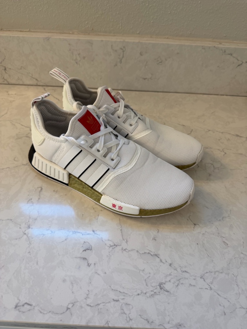 Adidas NMD_R1 Tokyo White and Gold Men’s Size 10.5